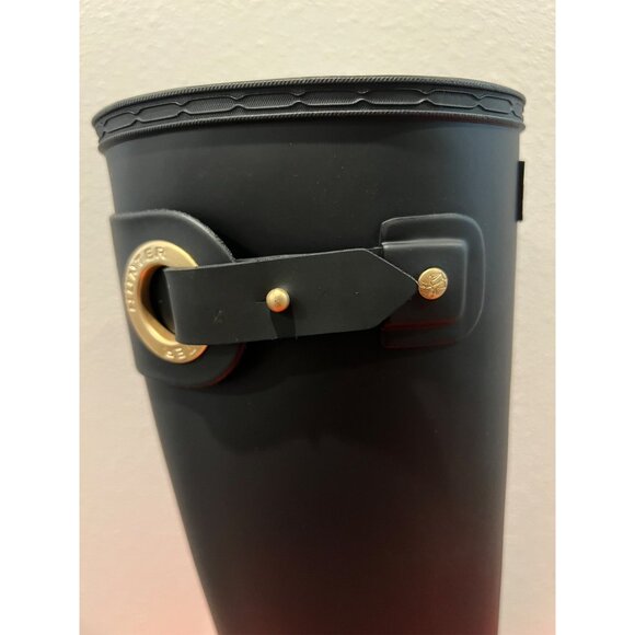 Hunter Original Refined Tall Rain Boots - Size 7 (Black) - Picture 7 of 10